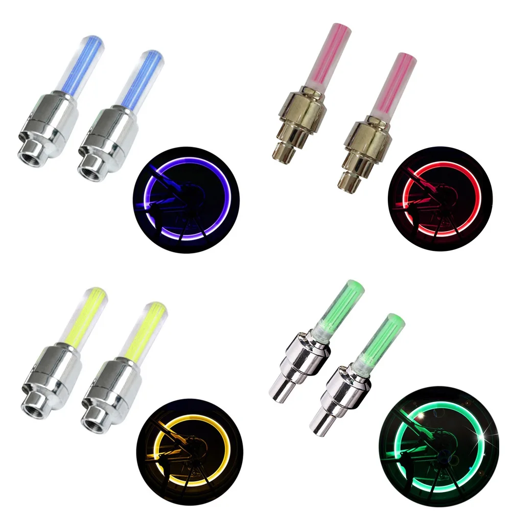 Велосипедный фонарь без аккумулятора s LED S колпачки клапанов шин спицы колеса