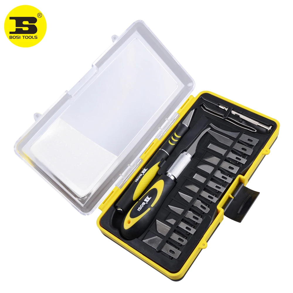 BOSI 16 шт. скульптурные ножи для вырезания набор инструментов глиняного воскового