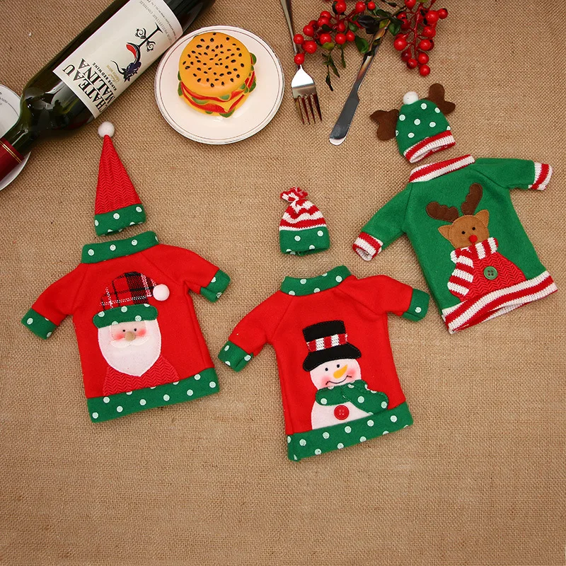 3 шт./лот Крышка для бутылки Красного вина Новогодняя продукция товары украшения