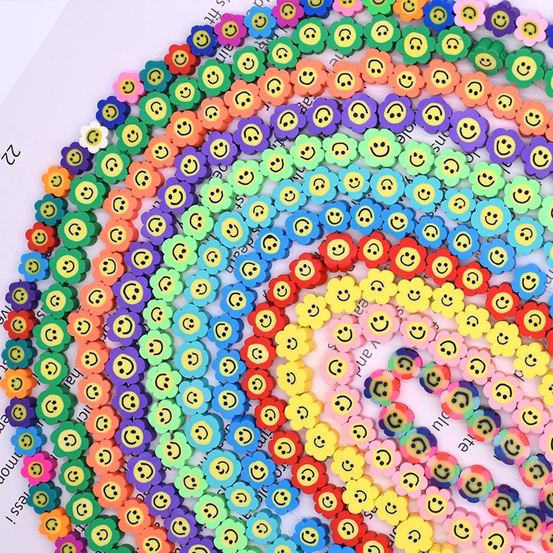 10 мм 30 шт. Солнечный цветок из полимерной глины распорные бусины DIY ювелирных