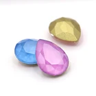 7x10 мм мокко серия блестящие фантазийные камни К9 стекло россыпью Стразы Piontback Кристалл Стразы клей на ногтях DIY ремесла