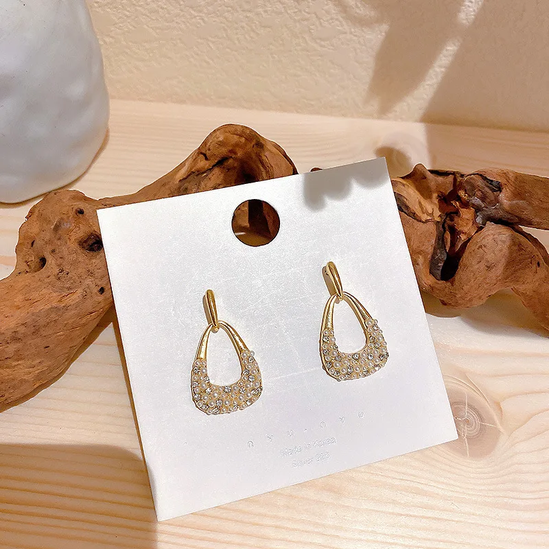 

2021Korean Fashion Trend Jewelry Extra Retro Metall Hearts Earrings with High Quality Design Aesthetic Gothic Earrings