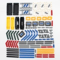 126pcs technical lift arms sets diy creative building blocks bricks bulk compatible with technology parts mechanical car toys