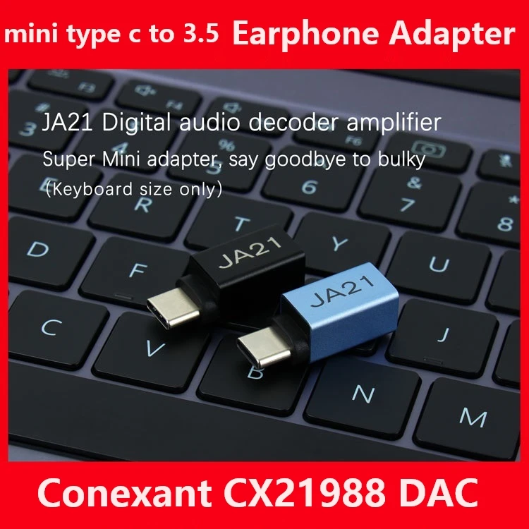 

Mini Type C To 3.5mm Earphone Audio Adapter CX21988 DAC Hifi Earphone Amplifier Headphone Jack Audio Cable for Huawei Xiaomi
