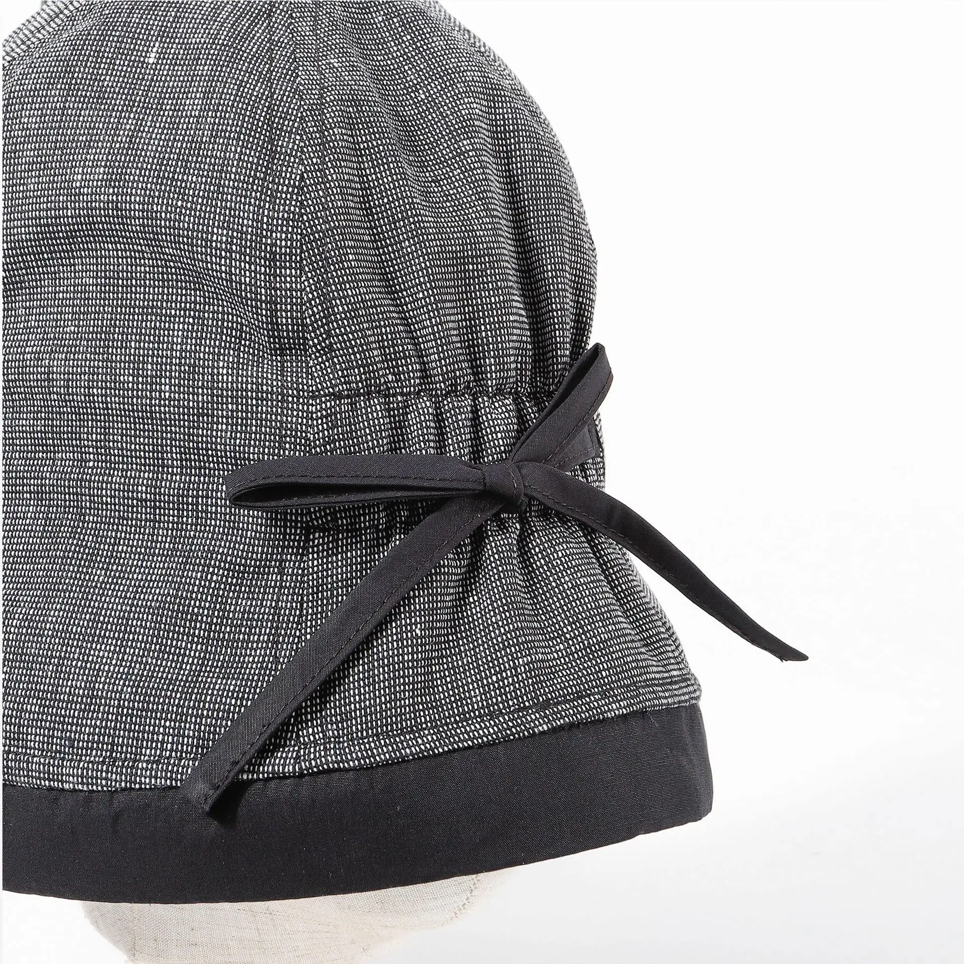 Ins British Style Dome Sunscreen Fisherman Hat Female Bow Tie Basin Hat Bob Korean Version of The Wild Japanese Bucket Hat