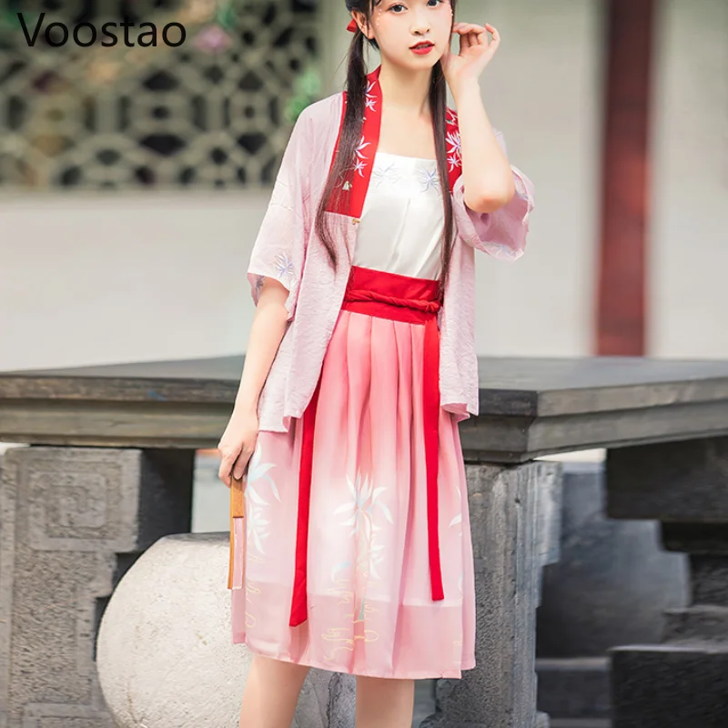 Женское элегантное платье ханьфу в китайском стиле костюм для традиционных