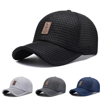 new baseball cap breathable mesh outdoor sport summer golf caps adjustable snapback women men streetwear sun hats panama cp037