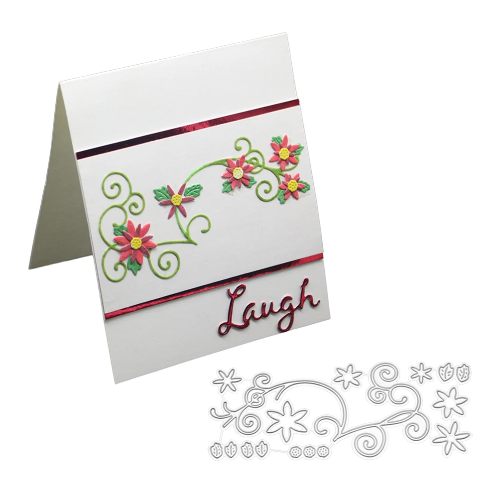 Flower Lace Border Art Paper Embossing Die Cards Cut Dies Stencil for Photo Album Scrapbooking DIY Decoration | Дом и сад