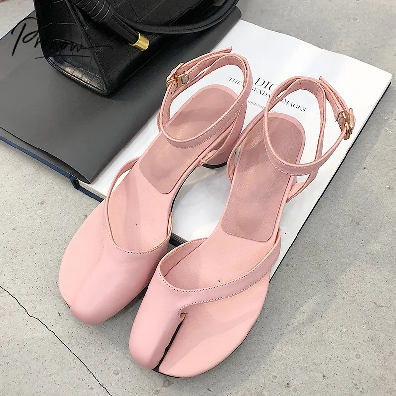 

Prowow New Fashion Style Women Summer Gladiator Sandals Black Pink Buckle Strapr Round High Heel Women Sandals Party Shoes Woman