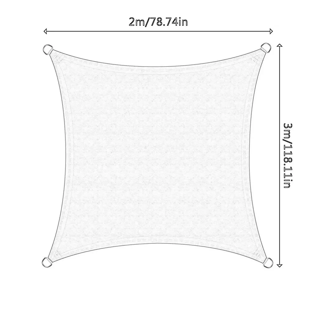 

2*3m Awning Sun Protection Tent Garden Balcony Weather Protection Shed Water-Repellent Rectangular UV Protection for Outdoor