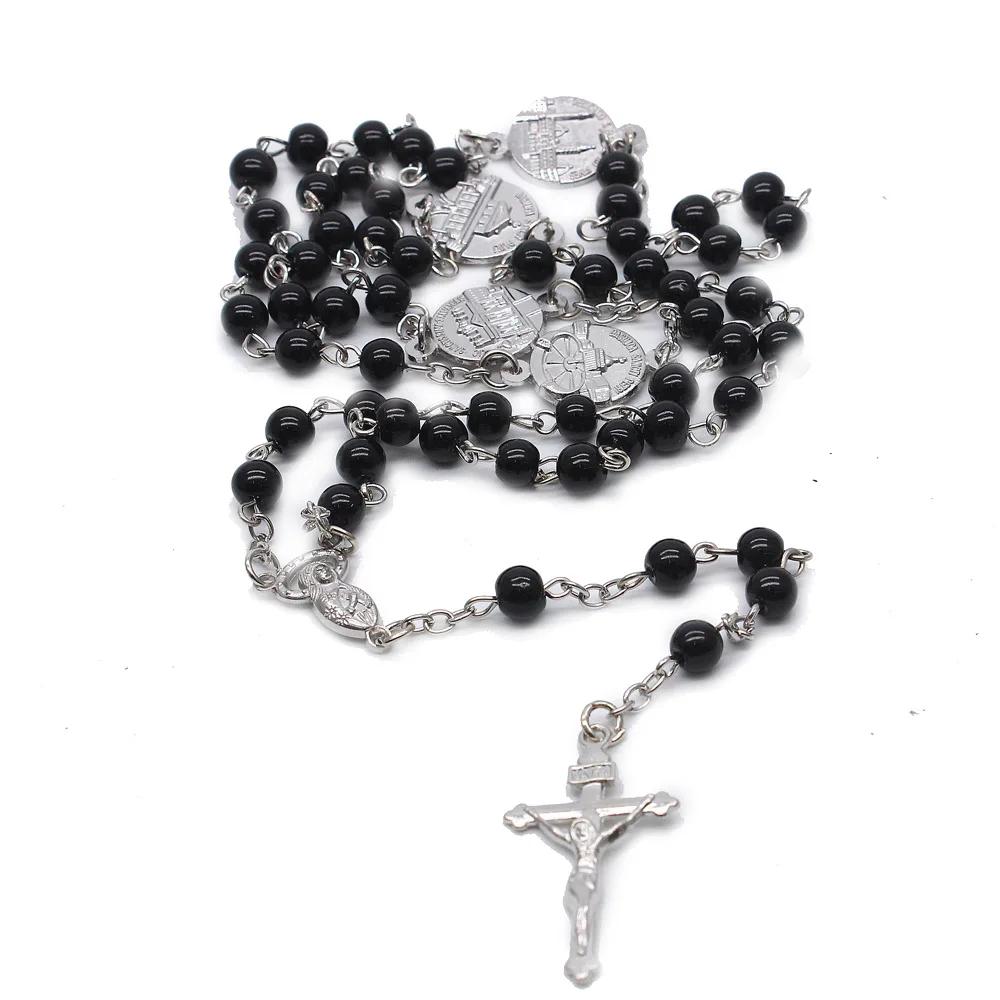 Ожерелье с имитацией жемчуга для женщин и мужчин колье из бисера подвеской в виде