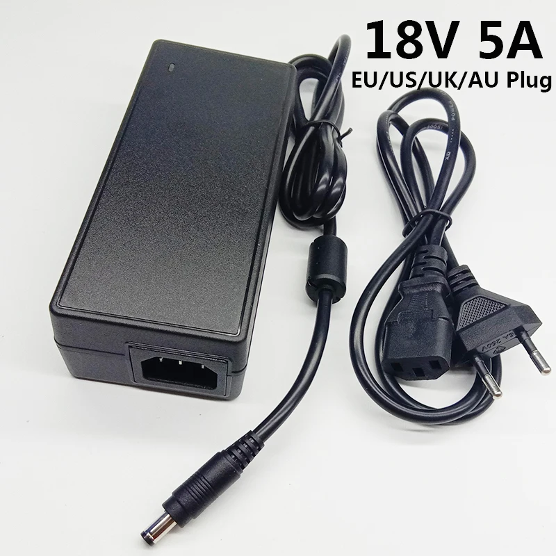 Универсальный адаптер питания переменного тока 18 в 5 А В постоянного ммx2 1 2 мм