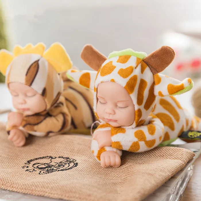 25 см миниатюрная Кукла Реборн имитация сна Успокаивающая кукла Реалистичная