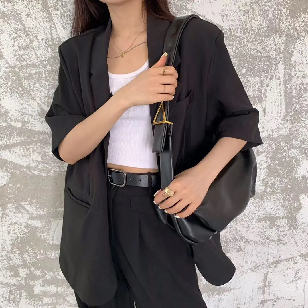 

2020 Popular Women Wide Shoulder Strap Arrow Cloud Bag Laides Fashionable Purses and Handbags Genuine Leather Designer Clutch Cc