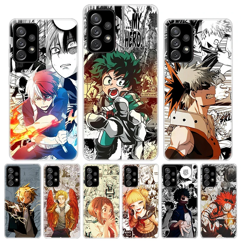 Силиконовый телефонный чехол My Hero моя геройская Академия Deku для Samsung Galaxy A72 A52 A71 A51