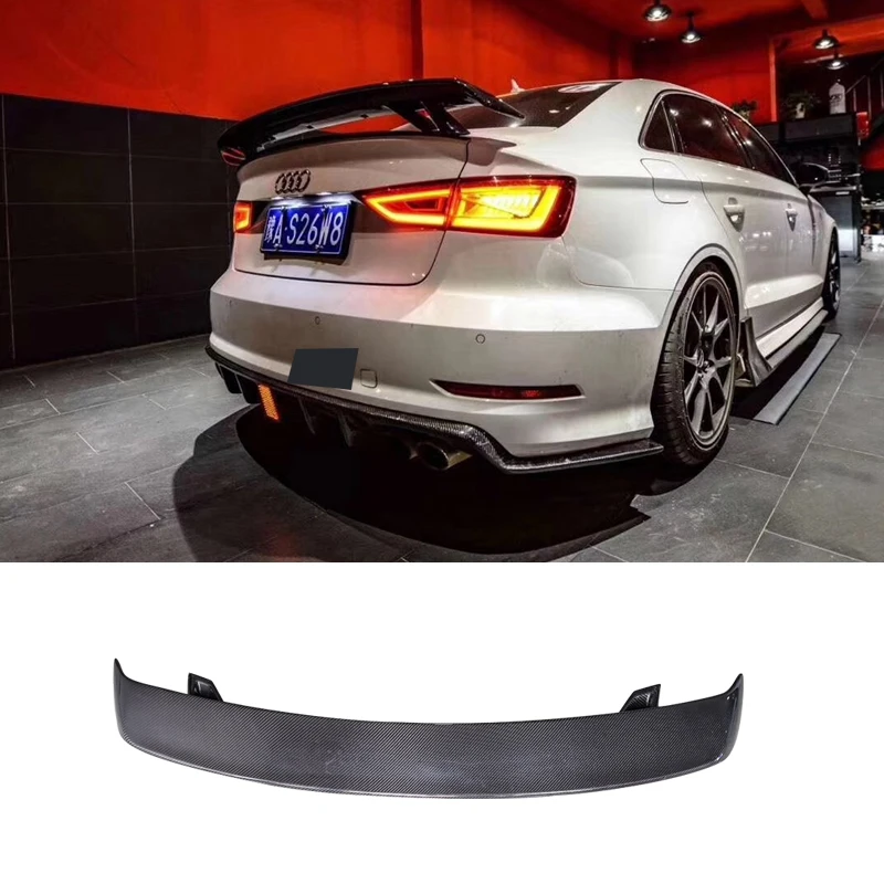 Для Audi A3 A4 A5 A6 A7 TT R8 седан спойлер S3 углеродного волокна задний на крыло крышу