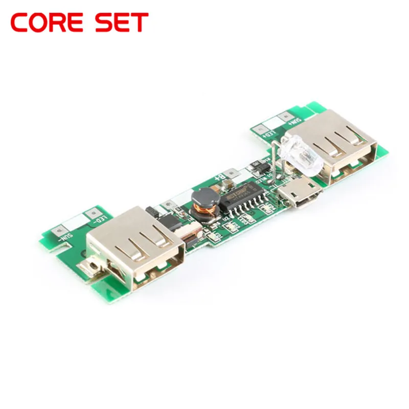 USB 5V 2A Мобильный блок питания зарядное устройство Модуль литий-ионный 18650 батарея зарядная плата светодиодный индикатор новая версия