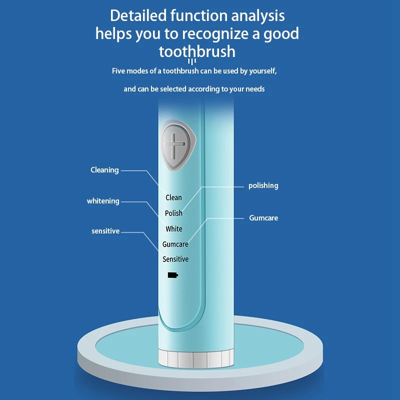 

Electric Toothbrush Adult Sonic Brush USB Replacement Brush Heads