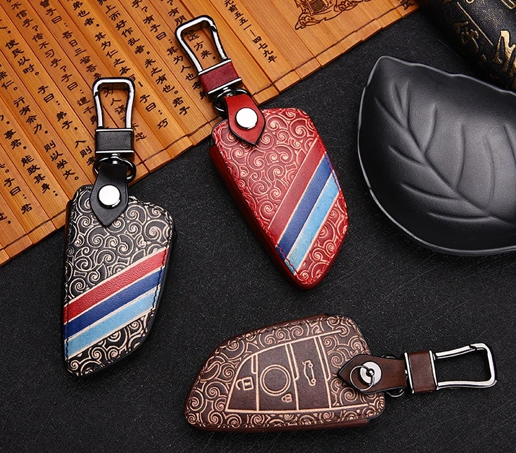 Автомобильный чехол для ключей высококачественный из натуральной кожи BMW X1 X3 X5 X6