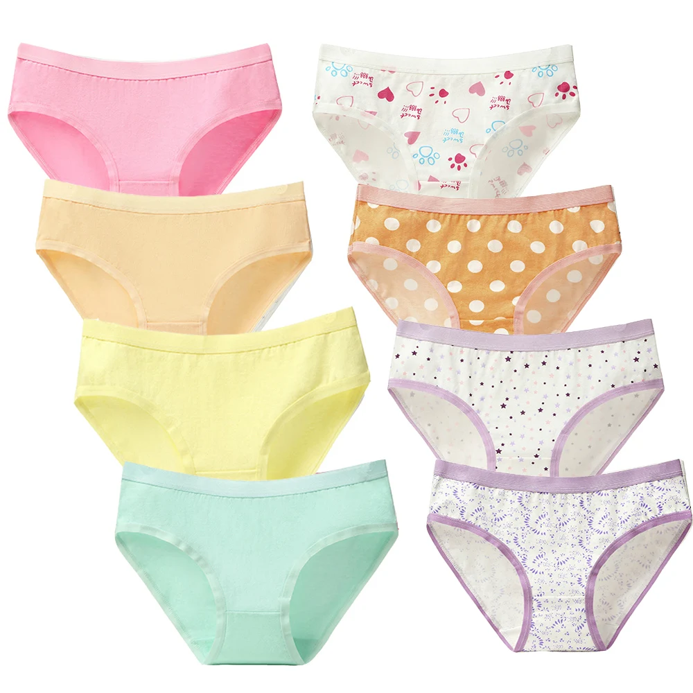 NK26-8pcs-13 8 шт./лот, женские хлопковые трусы, нижнее белье, сексуальные трусики с принтом, дышащие женские трусы, женское нижнее белье размера плюс 3XL - Цвет: NK26-8pcs-13