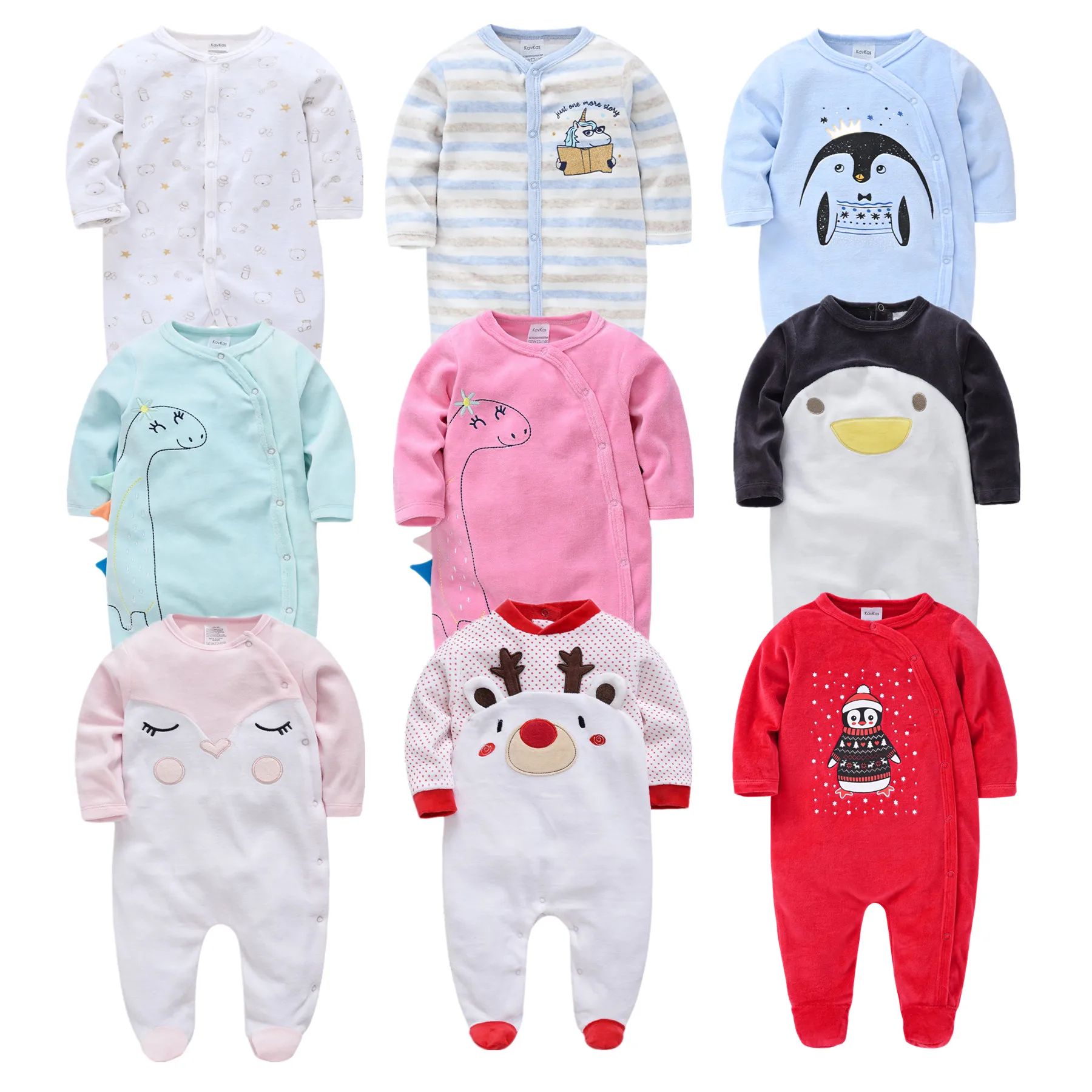 Комбинезоны унисекс для новорожденных, зимняя детская одежда для девочек и мальчиков, одежда с длинным рукавом, детская одежда