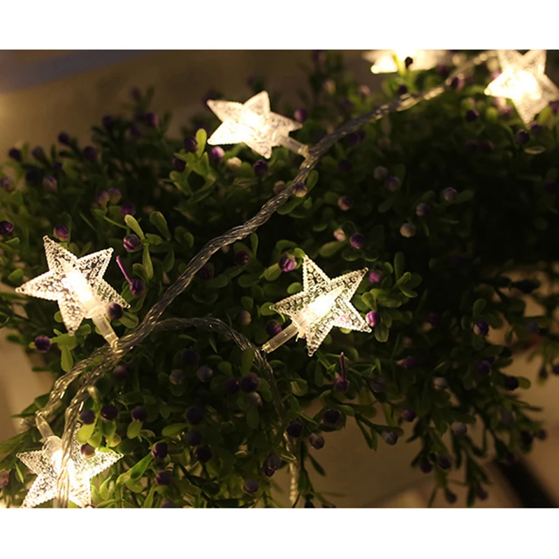 СВЕТОДИОДНАЯ Гирлянда со звездами Сказочная Гирлянда-занавеска украшение для