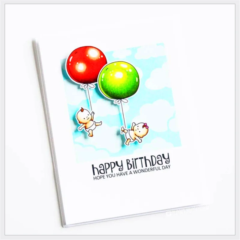 Любовь воздушный шар металлические штампы и трафареты штампов для сделай сам