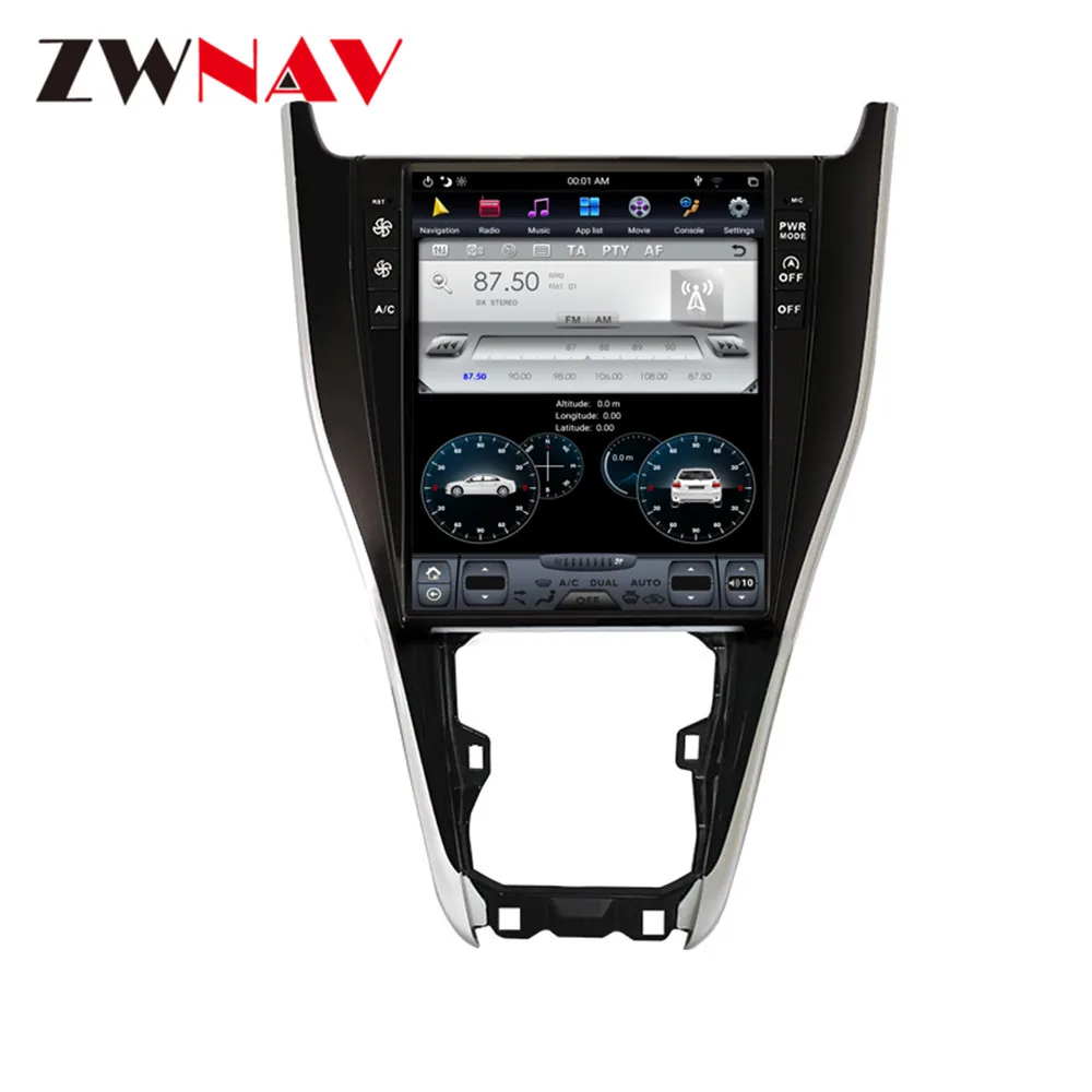 PX6 4+64G Tesla Style Big Screen Android 9.0 Car Multimedia Player For Toyota Harrier 2013-2019 GPS Audio Radio stereo head unit |