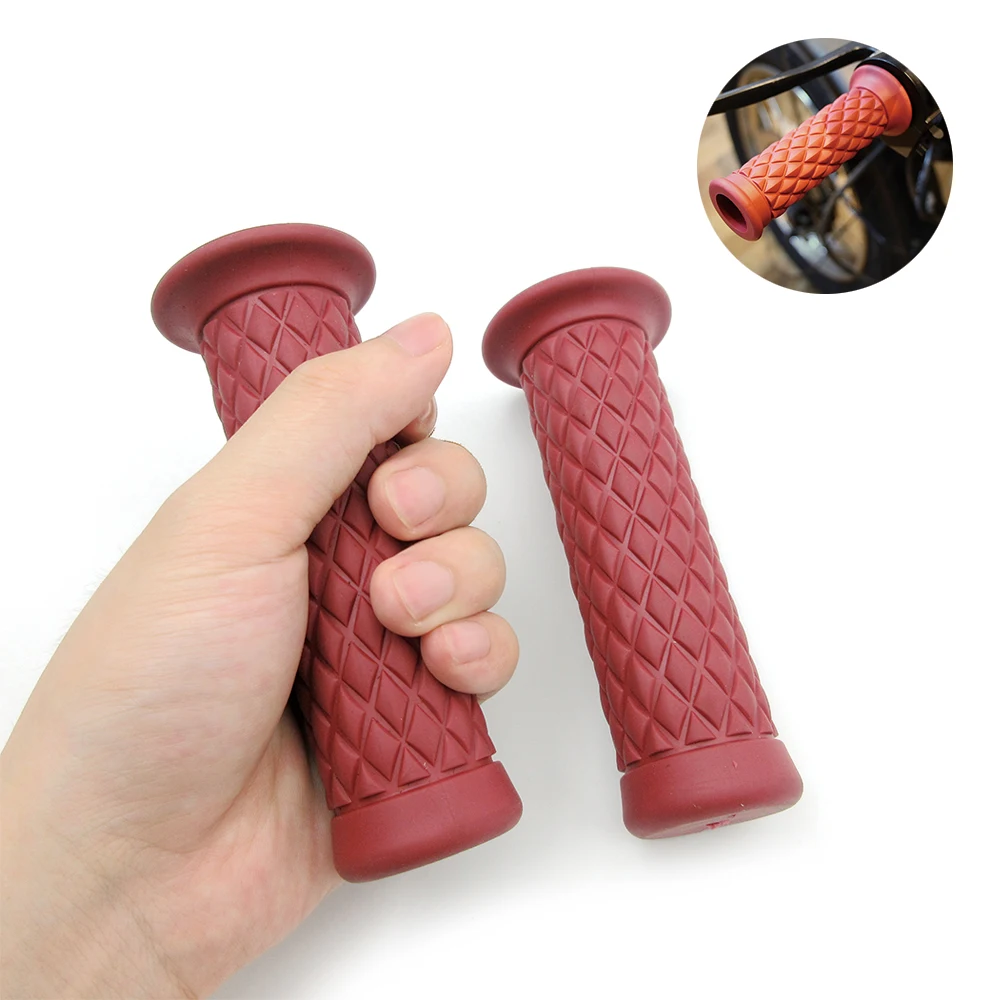 Мотоциклетные ретро классические ручки рукоятки для кафе винтажные Ccooter Kawasaki Suzuki