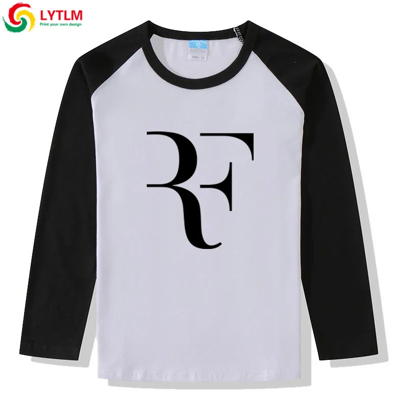 LYTLM/топы для мальчиков, осень, футболка Роджера Федерера, Fille, детская одежда, футболки для мальчиков и девочек от 8 до 12 лет, Geek, футболка, Garcon Camisetas - Цвет: CXCJ LYCRA Black