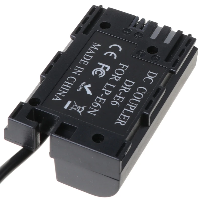 

D-Tap To Lp-E6 Fully Decoded Dummy Battery Power Supply Adapter for -Canon 5D Ii/Iii/Iv 5Dsr 6D 6Dii 60D 70D Camera T84C