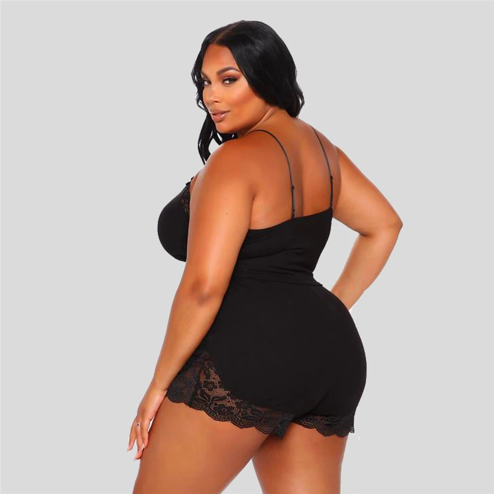 

Cy1443 European and American summer women's sexy suspender top lace irregular shorts two piece set available from stock