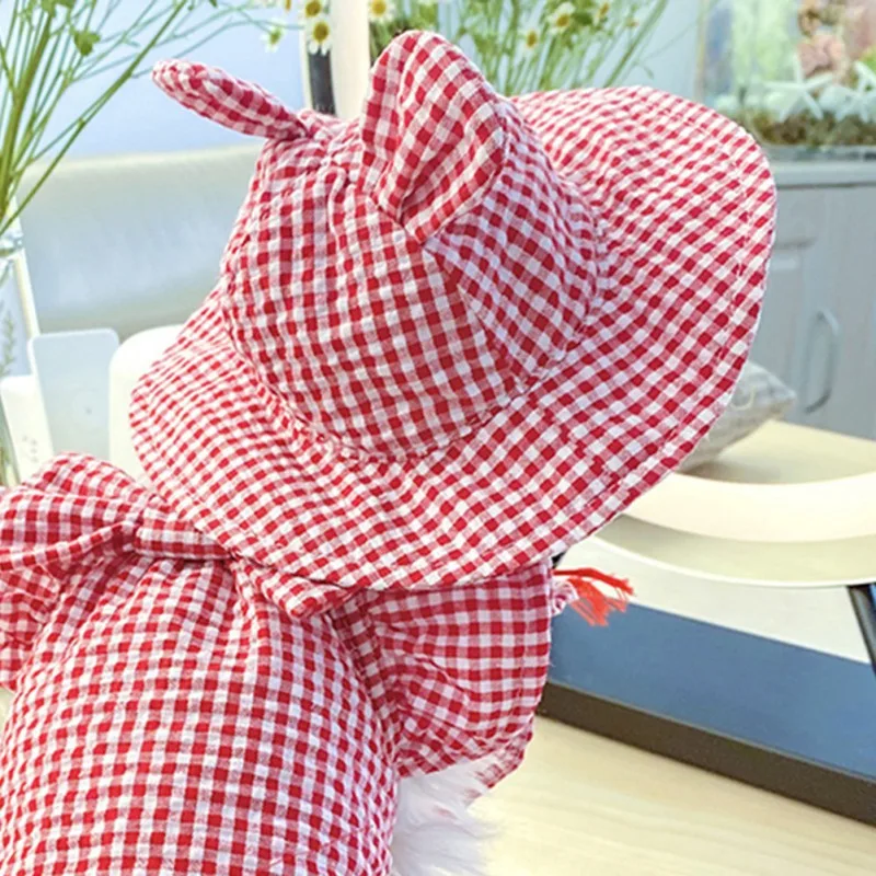 Летняя шапочка для домашних собак на открытом воздухе шапки щенка котенок