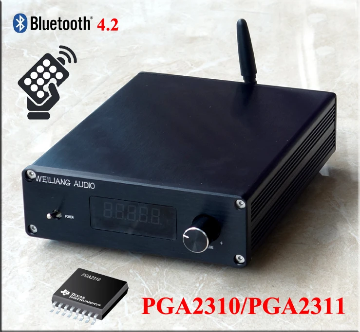 

WEILIANG AUDIO F3 PGA2310/2311 remote control preamplifier+bluetooth 4.2