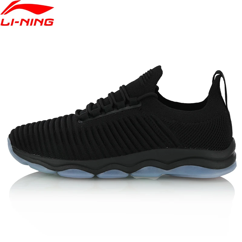 Li-Ning/Женская обувь для тренировок на мягкой подушке; однотонная трикотажная подкладка; дышащая Спортивная обувь для фитнеса; удобные кроссовки; AFJN016 YXX036
