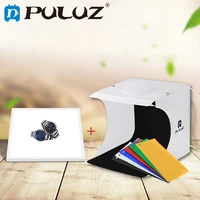 puluz mini shadowless light photography luz led panel pad fotografia lightboxes accessories shooting for jewelry cosmetic toy