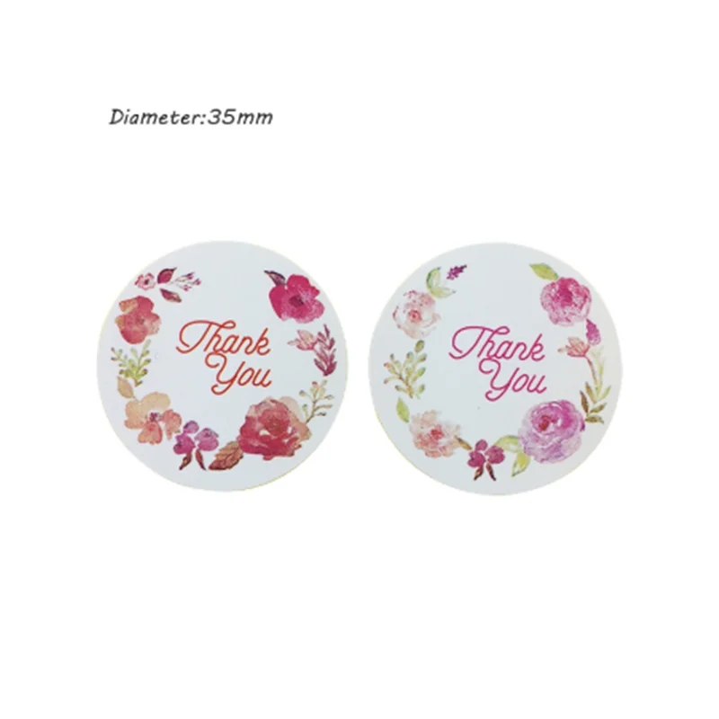 120pcs per pack 120 шт/100 шт/90 шт./лот, креативные, несколько стилей, цветочная упаковка, печать, наклейки, этикетки для конвертов, подарки на свадьбу, день рождения - Цвет: 120pcs per pack