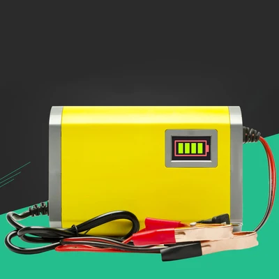 

Зарядное устройство 12 В, 2 А, 6 А, для автомобилей и мотоциклов, полностью автоматическое, для свинцово-кислотных аккумуляторов