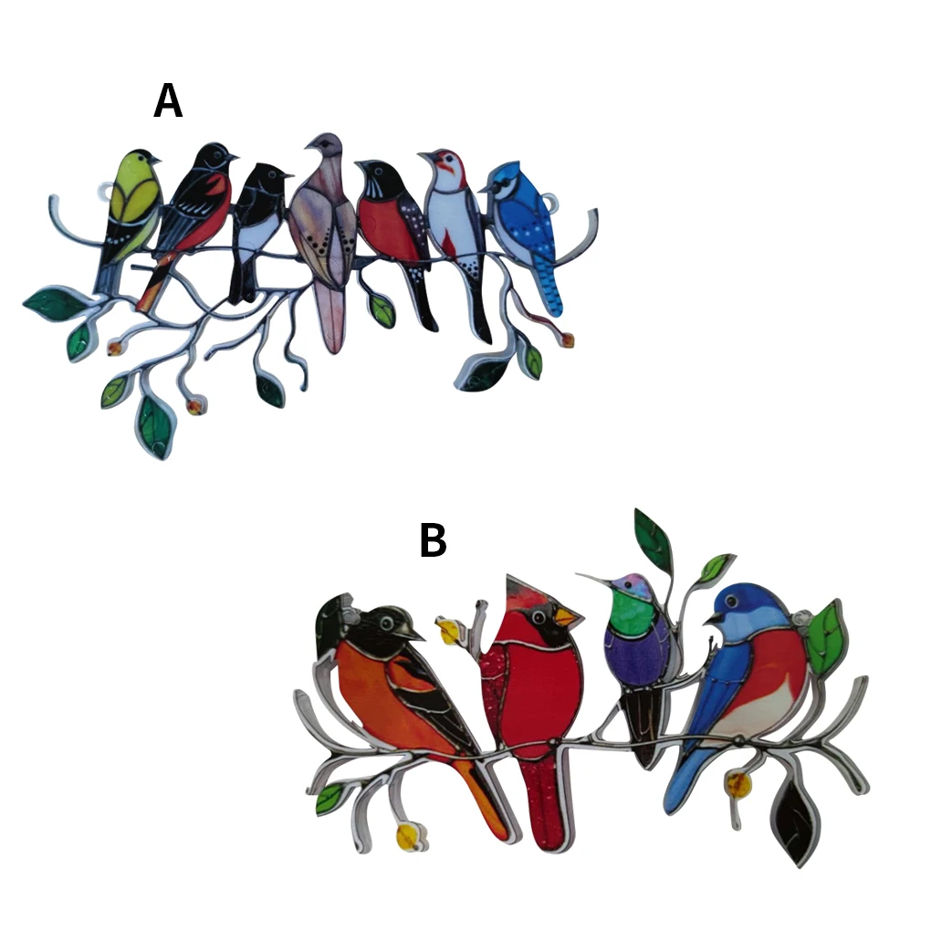 

Window Bird Decoration Hanging Bird Suncatcher Acrylic Garden Home Lanyard Pendant Mothers Day Gifts Hot Sale