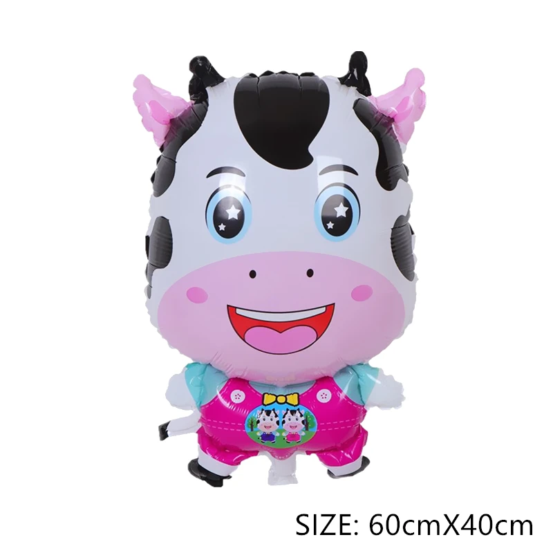 

Single Horned Animal Aluminum Foil Balloon Fox Head Elephant Panda Children Happy Birthday Scene Decoration Toy Inflatable Ball