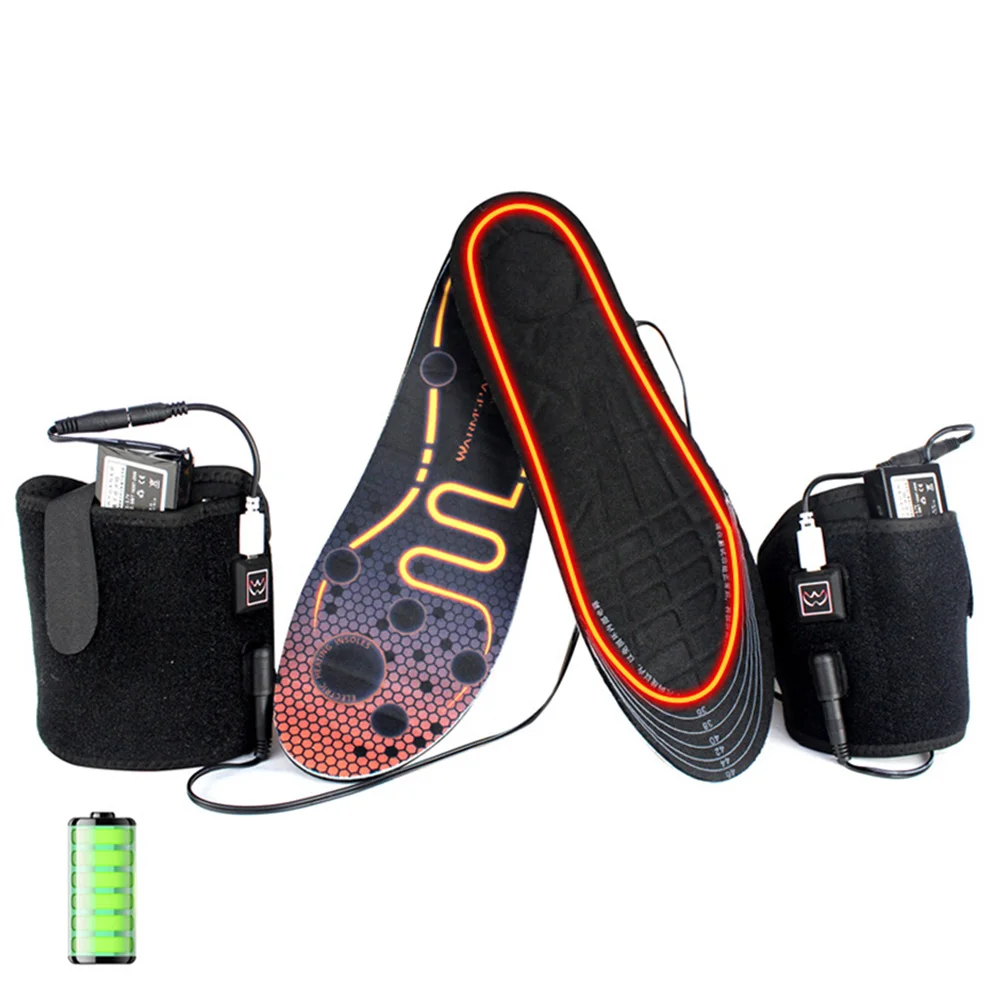 

Men Motorcycle Heated Insoles Battery Powered Lasting Thermal Motorbike Boots Insoles Winter Feet Warmer Sock Pad Mat Washable
