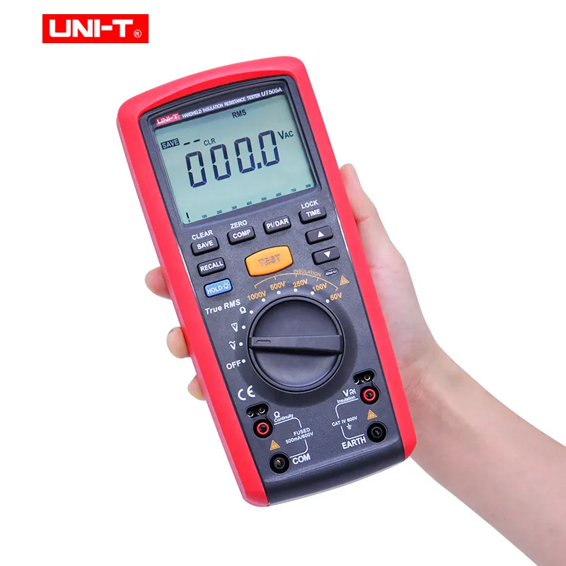 Цифровой измеритель сопротивления изоляции вольтметр Омметр UT505A 1000 в|Измерители
