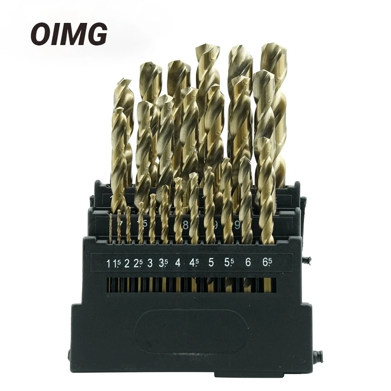 Набор сверл спиральных из быстрорежущей стали M42 3 кромковых головки 8% дюйма