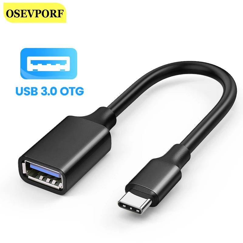 USB C Cable 3.0 OTG Adapter Type for Samsung S10 9 Huawei P30 Mate 30 Pro Macbook connector Mouse Keyboard | Мобильные телефоны и