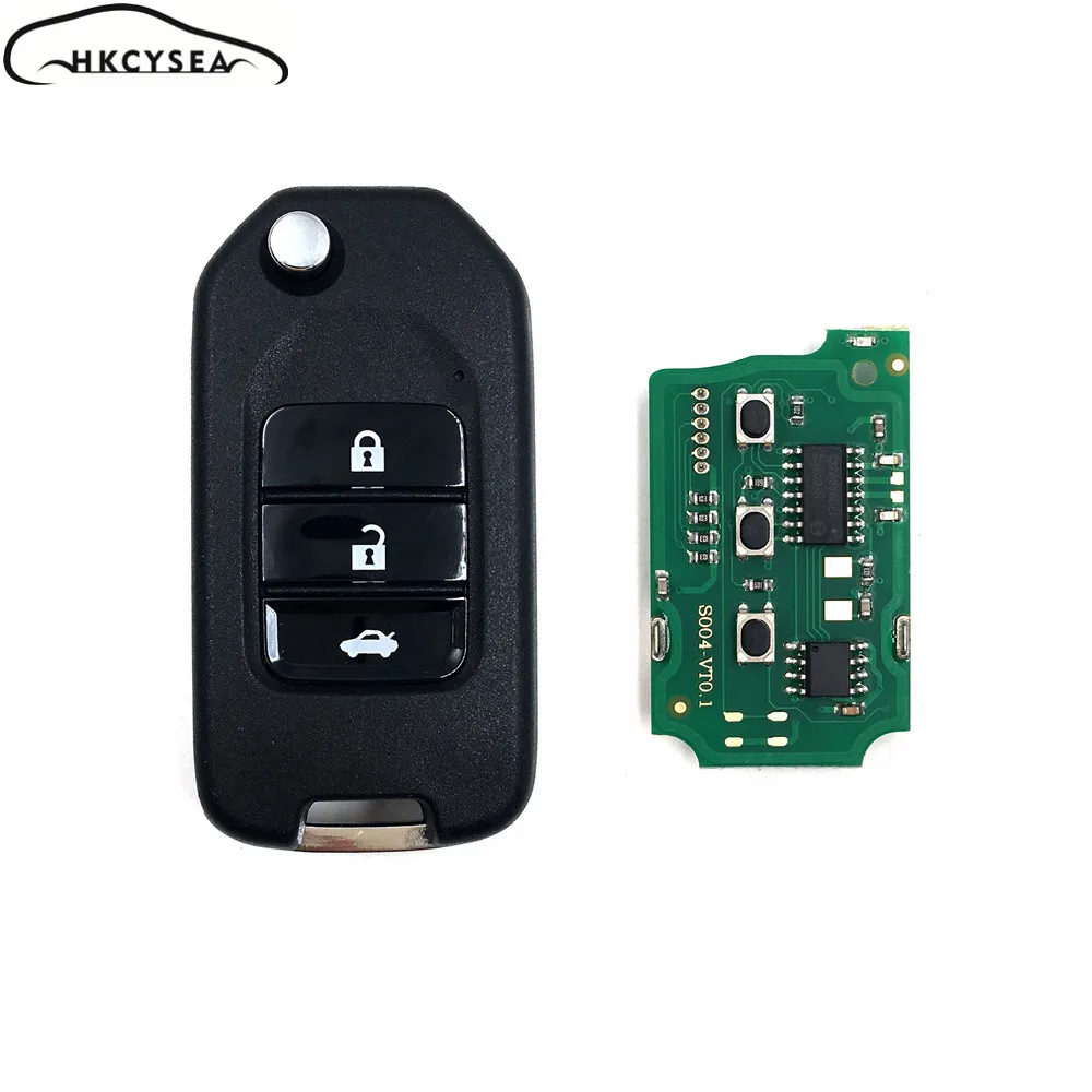 HKCYSEA английская версия универсальный дистанционный ключ брелок 3 кнопки для Honda