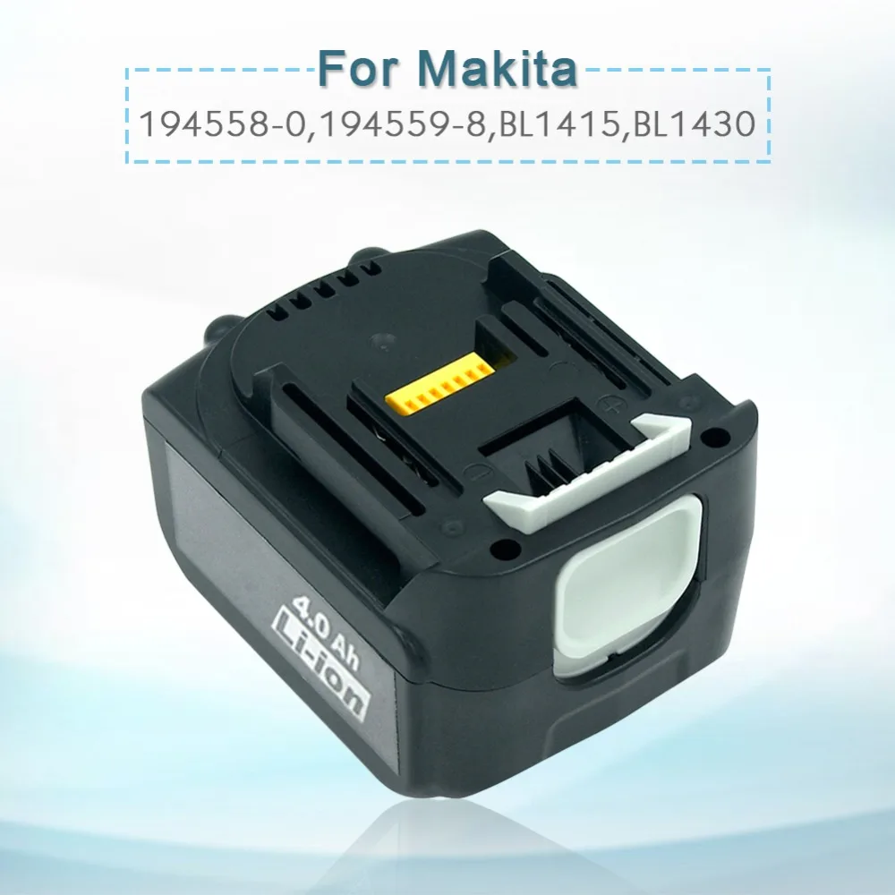 LERRONX 14,4 В 4000 мАч Makita сменный литий-ионный аккумулятор для беспроводных электроинструментов BL1430 BL1440 194558-0 194559-8