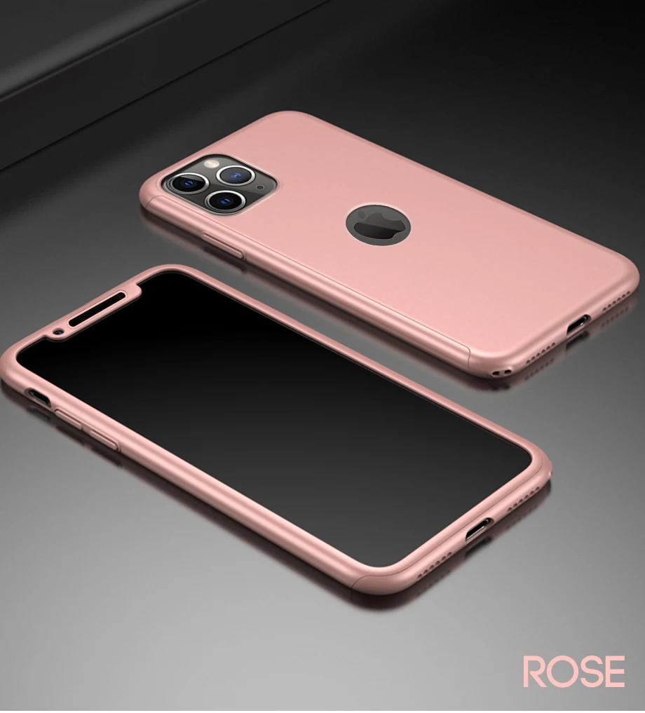 360 полный защитный чехол для телефона для iPhone 8 7 Plus 6 6s чехол 5 5S X 10 Полный Чехол для iPhone 11 Pro XR Xs Max X Чехол