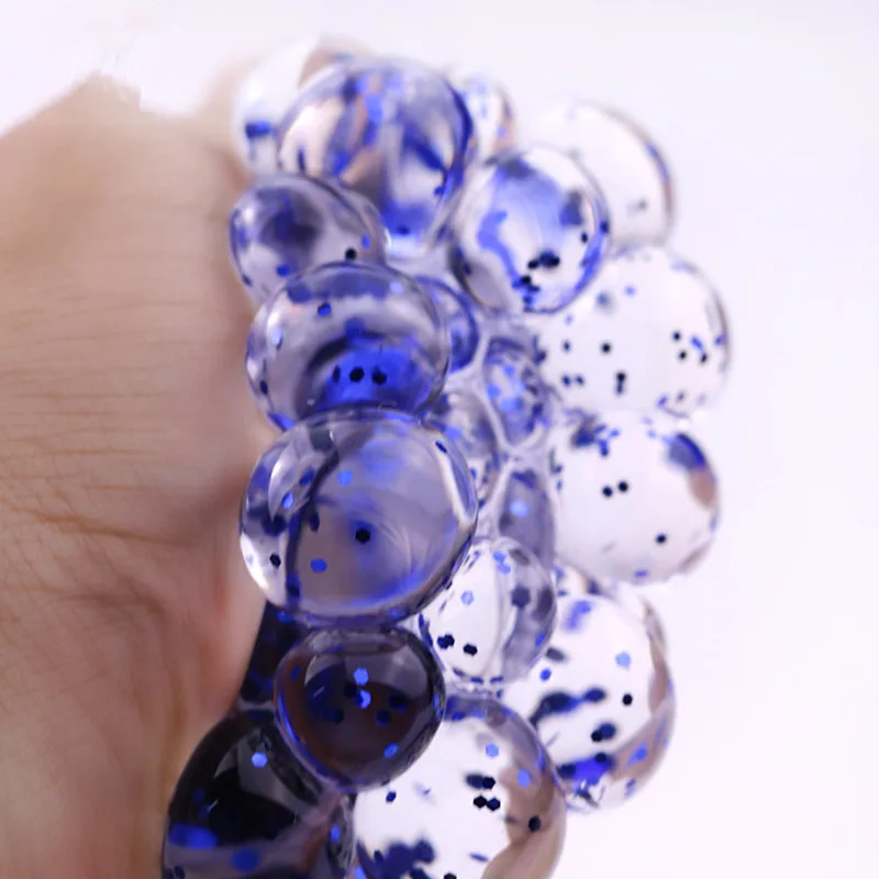 Забавный детский мячик с виноградным орнаментом Kuso антистресс 7 см|Шутки и