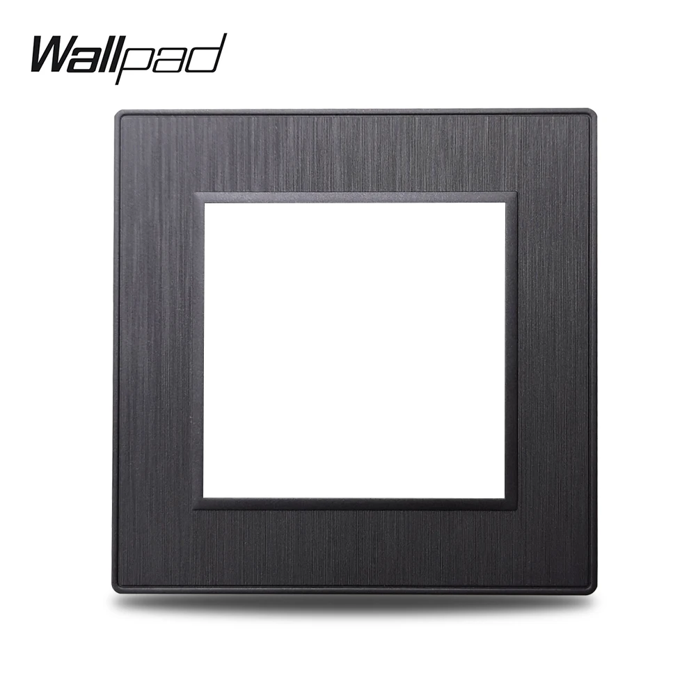 

Wallpad S6 1 2 3 Gang Промежуточная плита AC переключатель матовый пластик DIY Бесплатная комбинация черный настенный светильник переключатель светодиодный диммер