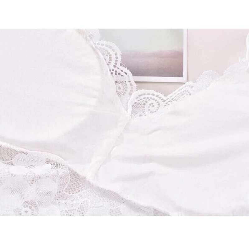 

Women Lady Lace Strap Bras Tops Tube Chest Wrap Bandeau Underwear Black White Fashion Casual Tube Tops